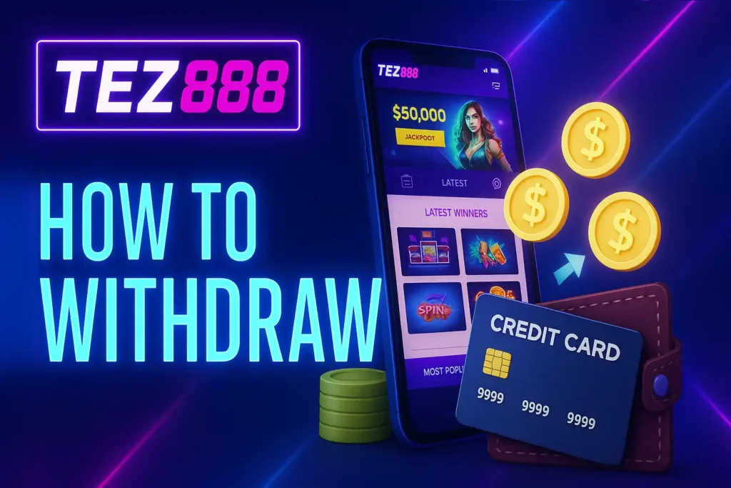 Tez888 has many withdrawal options geared towards Indian players that every user can conveniently access and fit well within their banking management styles.